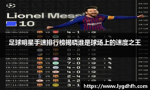 足球明星手速排行榜揭晓谁是球场上的速度之王